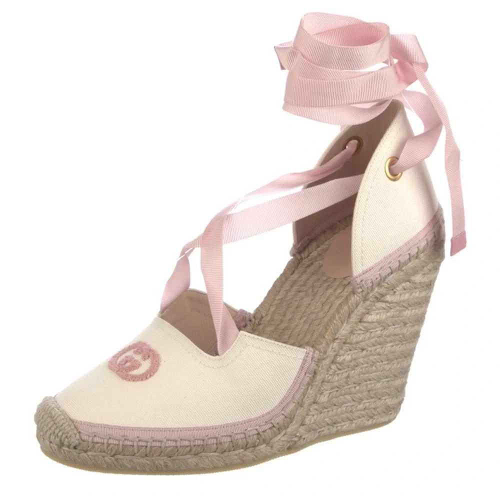 Gucci Canvas Wedges - Picture 3 of 5